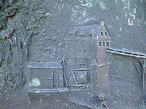 D&eacute;tail bas-relief : le moulin